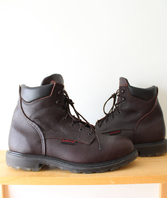 Red Wings 606 Brown Leather Boots | Size 12