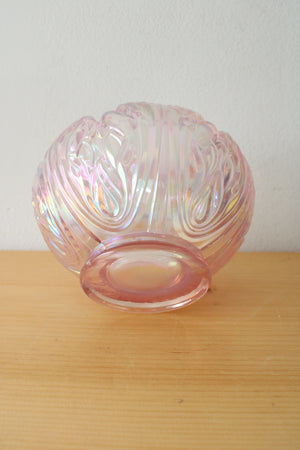 Fenton Pink Carnival Iridescent Glass Dish
