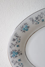 Lynns Fine China Blue Floral Serving Platter