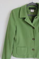 Harve Benard Wool Blend Green Jacket | 12