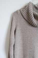 Hilary Radley Tan Knit Cowl Neck Sweater | S