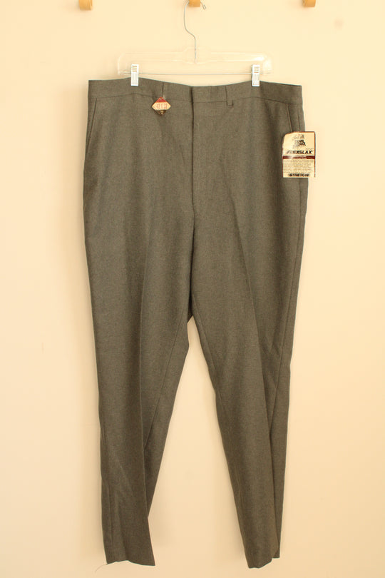NEW Sears Roebuck Gray Knit Dress Pants | Size 42 x 32