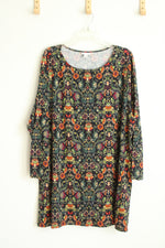 J. Jill Black Floral Tunic | 3X