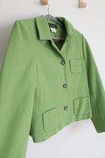 Harve Benard Wool Blend Green Jacket | 12