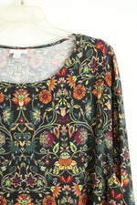 J. Jill Black Floral Tunic | 3X