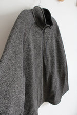 Eddie Bauer Gray Heathered Fleece Lined Sweatshirt | 2XL