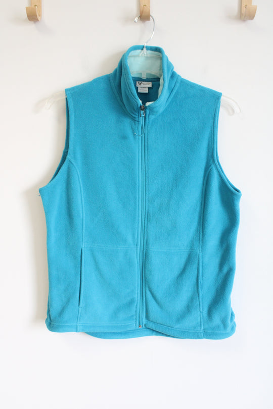 White Sierra Blue Vest | L