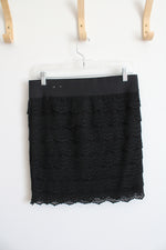 Maurices Black Lace Shirt | S