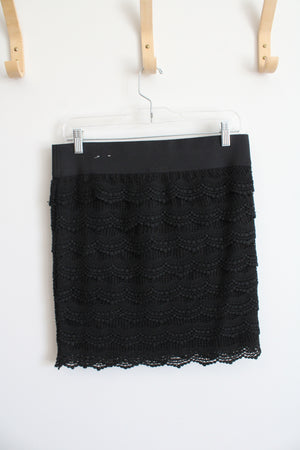 Maurices Black Lace Shirt | S