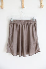 Wishlist Apparel Taupe Flowy Mini Skirt | S