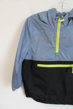 Osh Kosh B'Gosh Blue Black Color Blocked Windbreaker Jacket | 4T