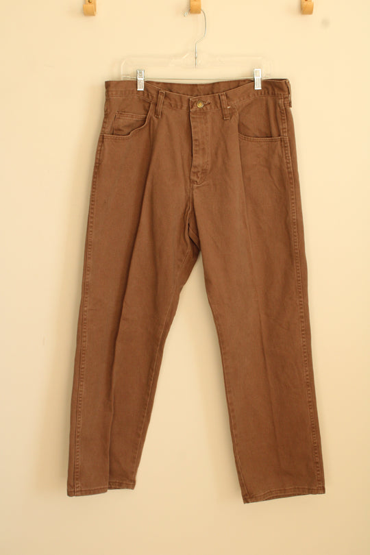 Legendary Gold Light Brown Relaxed Fit Denim Pants | 36 x 30
