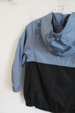 Osh Kosh B'Gosh Blue Black Color Blocked Windbreaker Jacket | 4T