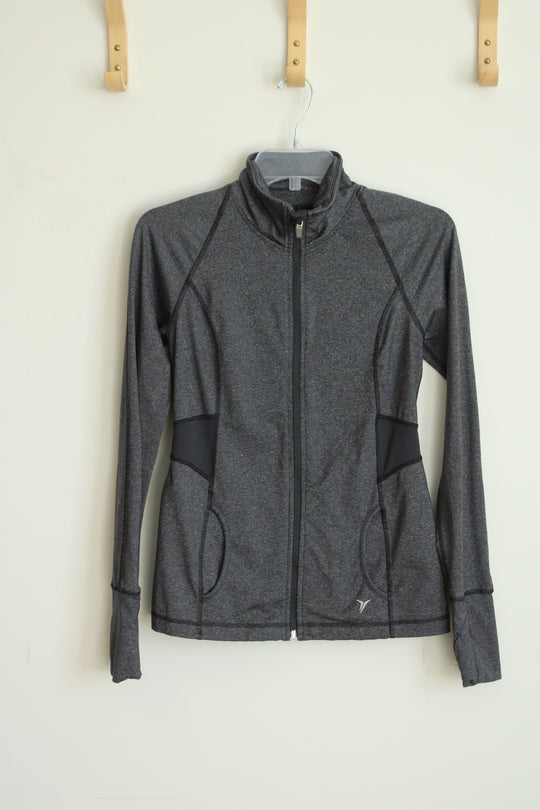 Old Navy Active Gray Full Zip Athletic Jacket | S