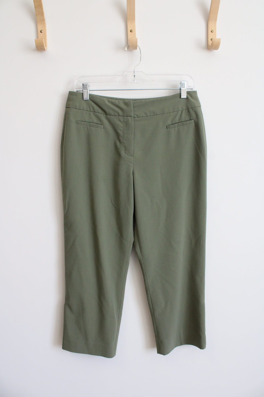Larry Levine Stretch Green Dress Pants | 6