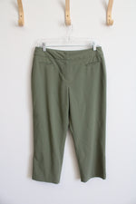 Larry Levine Stretch Green Dress Pants | 6