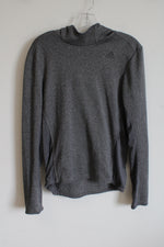 Adidas Energy Running Climalite Gray Fleece Lined Hoodie | S