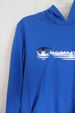 Champion Cobalt Blue Logo Hoodie | Youth XL (16)