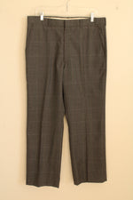 Eagle Gray with Green and Red Plaid Dress Pants | 36 x 29