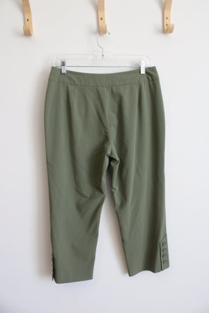 Larry Levine Stretch Green Dress Pants | 6