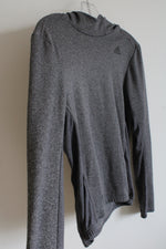 Adidas Energy Running Climalite Gray Fleece Lined Hoodie | S