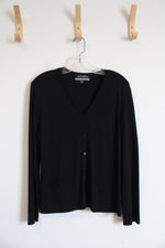 Casual Corner Annex Black Button Down Cardigan | L Petite