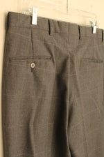 Eagle Gray with Green and Red Plaid Dress Pants | 36 x 29