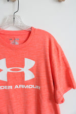 Under Armour Orange & White Logo Shirt | XL