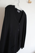 Casual Corner Annex Black Button Down Cardigan | L Petite