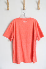 Under Armour Orange & White Logo Shirt | XL