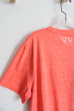 Under Armour Orange & White Logo Shirt | XL