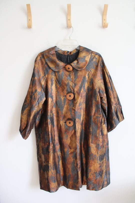 I.C. By Connie K Copper & Gray Jacket | L