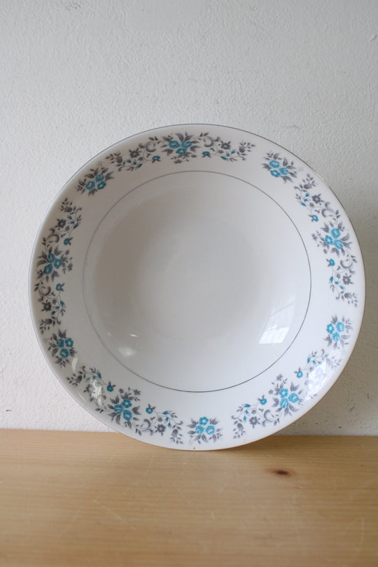 Lynns Helen Fine China Blue Floral Serving Bowl | 9"
