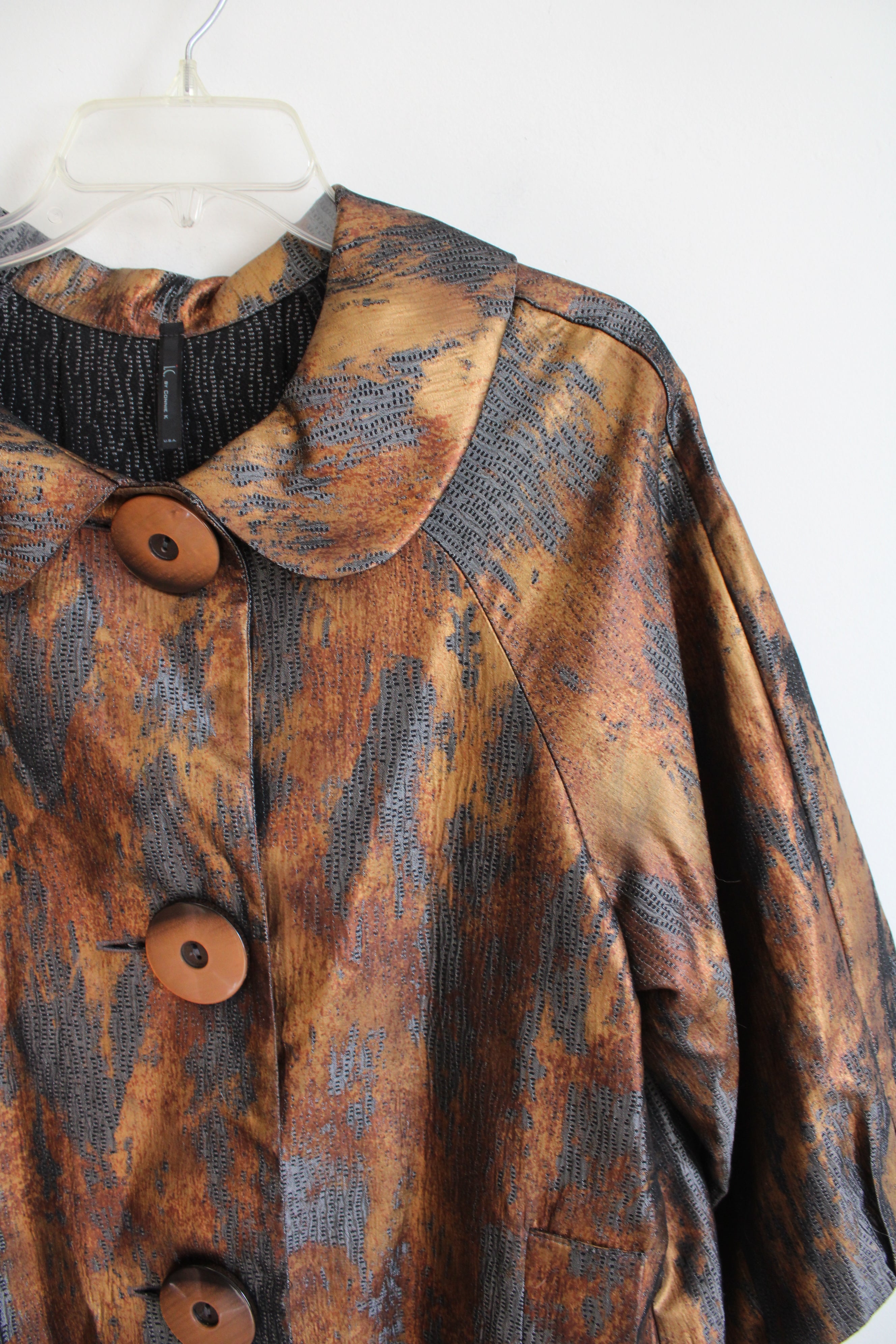 I.C. By Connie K Copper & Gray Jacket | L