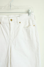 J. Crew White '96 Slim Wide Jeans | 26