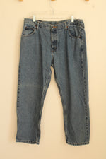 Wrangler Light Wash Relaxed Fit Jeans | 38 x 29