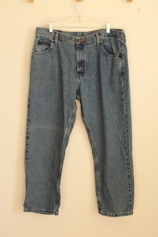Wrangler Light Wash Relaxed Fit Jeans | 38 x 29