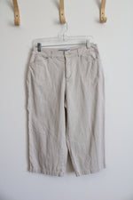 Croft & Barrow Stretch Tan Capri Pants | 8