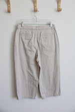 Croft & Barrow Stretch Tan Capri Pants | 8