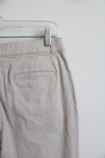 Croft & Barrow Stretch Tan Capri Pants | 8