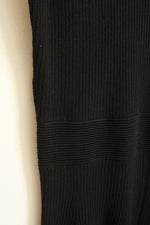 Ann Taylor Loft Black Ribbed Sleeveless Sweater Dress | L