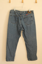 Wrangler Light Wash Relaxed Fit Jeans | 38 x 29