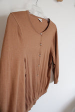 Talbots Brown Button Down Cardigan | XL