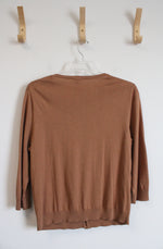 Talbots Brown Button Down Cardigan | XL