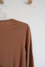 Talbots Brown Button Down Cardigan | XL