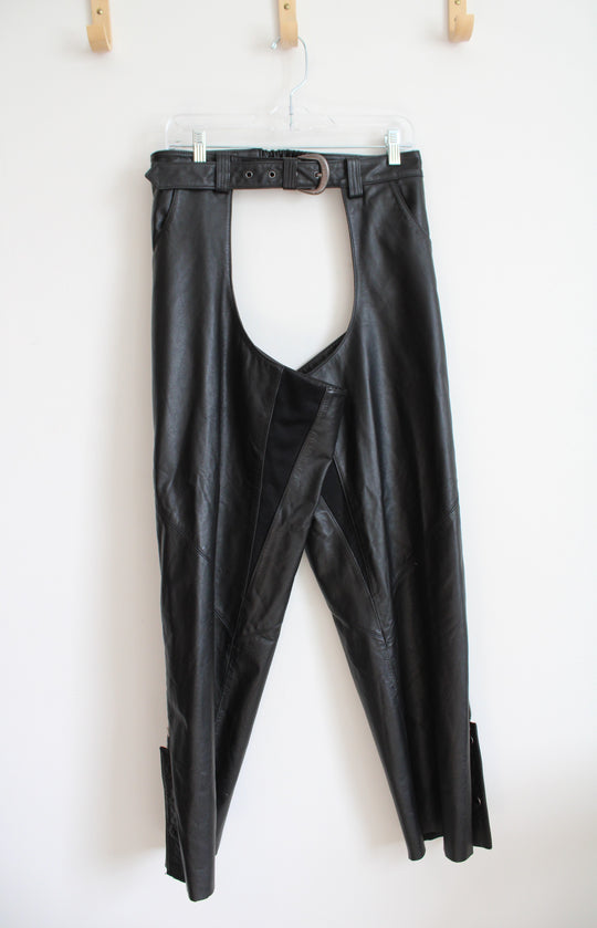 Harley-Davidson Black Leather Chaps | L