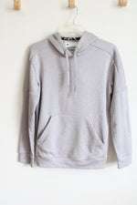 Adidas Light Gray Fleece Lined Hoodie | M
