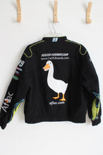 JH Design Aflac Nascar Carl Edwards Black Racing Jacket | Youth 2XL (13/14)