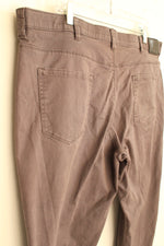 English Laundry Gray Relaxed Fit Elastic Waistband Pants | 42 x 32