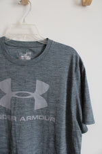 Under Armour Gray Heathered Logo Shirt | XL